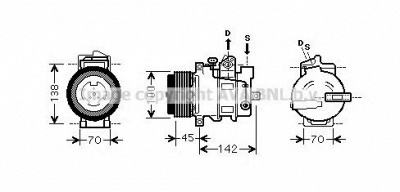 AVA QUALITY COOLING msk430 -  Компрессор, кондиционер